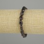 Garnet Bead Faceted Bracelet, diameter 10-11x7-7, 5mm+-, length 18cm +-, stretch