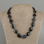 Agate Necklace oval, diameter 19.5–20×15 mm ±, length 45 cm ± with clasp