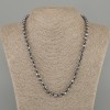 Terahertz Necklace Mult facets 7x6mm, length 45cm, with clasp