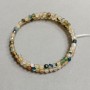 Bracelet with beads on memory wire