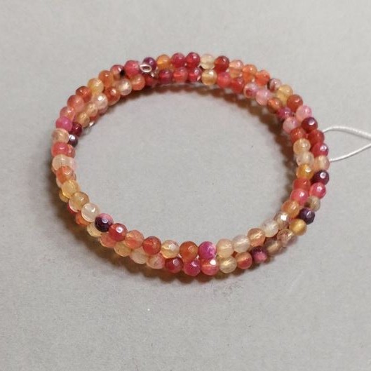 Bracelet with beads on memory wire