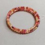 Bracelet with beads on memory wire