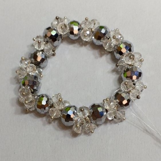 Bracelet Czech glass, length 18cm± stretch