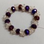 Bracelet Czech glass, length 18 cm +/- stretch