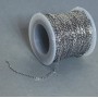 Jewellery Findings Bobbin chain for jewellery, thickness 1.5 mm±, length 18 m±, stainless steel