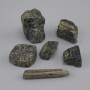 Natural Unpolished Tourmaline Cherokee (Cherl), diameter 21-40×12-26mm± (assorted sizes) (Price per 100 g)
