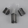 Uncut Tourmaline Pendant in Silver Plating 24x22mm+-, length 43mm+- (assorted size)