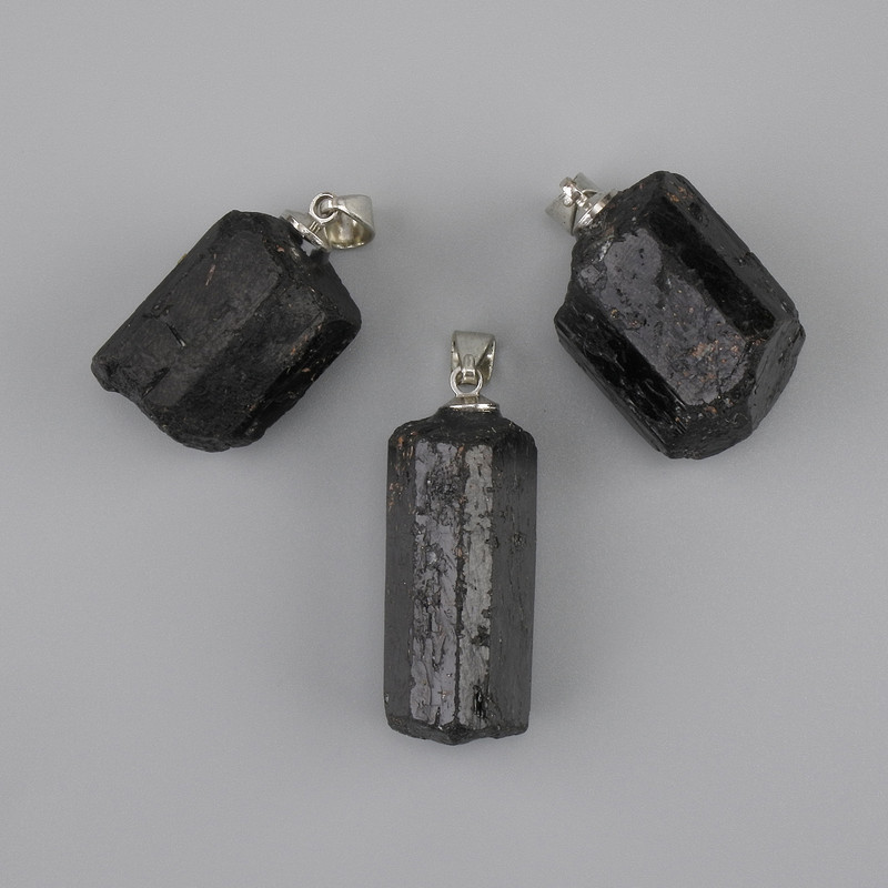 Natural Untreated Tourmaline Pearl Pendant 30-40×11-20mm± (assorted sizes)