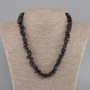 Garnet Chip Necklace, 9-12×2-3mm diameter, 45cm length ± with clasp