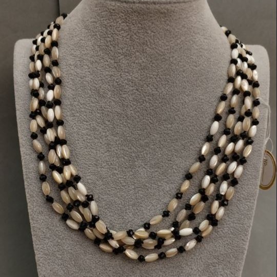 Multi-strand Pearl Necklace, 50cm+ length