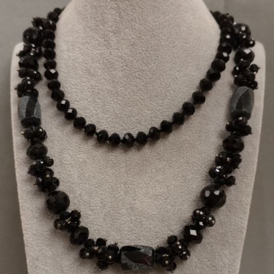 Long Necklace Czech Crystal, 84cm+ length