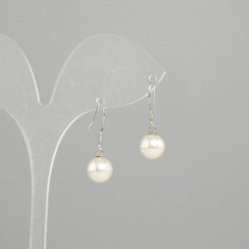 Earrings 'Majorca Pearls' Pearl diameter 8mm ±, length 26mm ±
