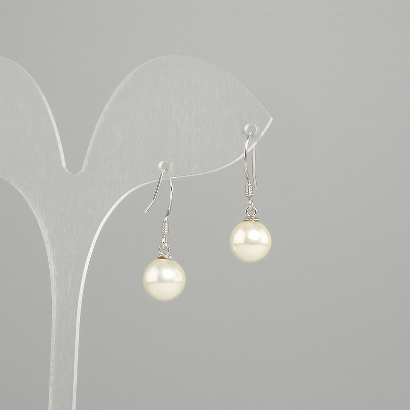 Earrings 'Majorca Pearls' Pearl diameter 8mm ±, length 26mm ±