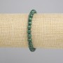 Malachite Bracelet Smooth Bead, 6mm diameter, 18cm length, stretch