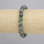 Zoisite Bead-Granulated Sphere Stretch Bracelet, 8mm diameter, 18cm length