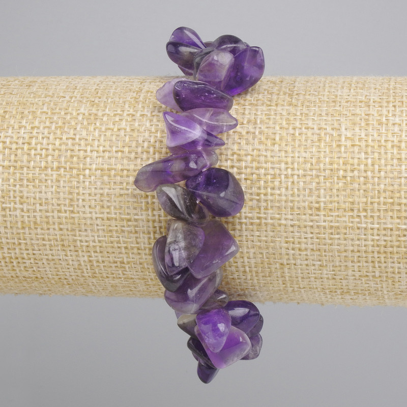 Amethyst faceted butterfly bracelet 13–24×5–14 mm +/-, length 18 cm +/- stretch