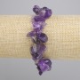 Amethyst faceted butterfly bracelet 13–24×5–14 mm +/-, length 18 cm +/- stretch
