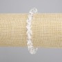 Bracelet Mountain Crystal facets, diameter 9x8mm +-, length 18cm +- stretch