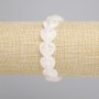 Bracelet Mountain Crystal Heart, diameter 14mm+-, length 18cm+- stretch