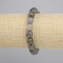Bracelet Labradorite smooth beads, 10 mm diameter, 18 cm length, stretch