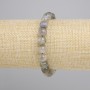 Labrodite (Labradorite) Smooth Bead Bracelet, 8mm Ø, Stretch 18cm±