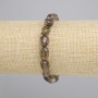 Bracelet Smoky Topaz, faceted, diameter 9-12x7, 5-8.5mm, length 18cm+, stretch