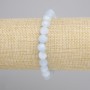Bracelet Aquamarine facets, diameter 8x7mm +-, length 18cm +-/ stretch