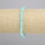 Amazonite Bracelet Faceted Cube 4 mm, 18 cm