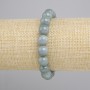 Jadeite Bracelet Smooth Bead, 10mm diameter ±, length 18cm ± stretch