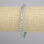 Jadeite Bracelet Cylinder Beads, diameter 5x5mm ±, 3mm seed beads ±, length 18cm ±, stretch