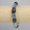 Fluorite Tumbled Bracelet, 14-16×11-13mm, stretch bracelet 18cm