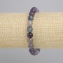 Fluorite Smooth Round Bead Bracelet, 8mm ±, 18cm ± Stretch