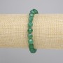 Agate Bracelet Faceted Beads, 8x7 mm, stretchy, 18 cm