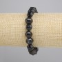 Agate Bead-Facet Bracelet, 9mm diameter, 18cm length, Stretch
