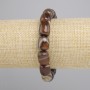 Agate Barrel Bead Bracelet, diameter 12.5-13×11 mm, stretchy 18 cm