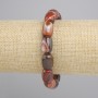 Agate Barrel Bead Bracelet, 14×10mm, stretchy 18cm