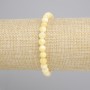 Yellow Agate Bracelet bead ball 6mm, 18cm stretch
