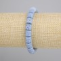 Bracelet Blue Volcano Lava Cylinder, 8x8mm diameter, stretch length 18cm