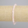 Bracelet Rose Quartz Faceted Cube, diameter 4mm+-, length 18cm+- Stretch