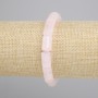 Bracelet Rose Quartz Cylinder Beads, diameter 12.5×8 mm, stretch bracelet, length 18 cm ±