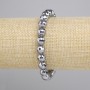 Terahertz Bracelet Faceted Bead, 8mm diameter, 18cm length (stretch)