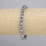 Terahertz Bracelet Faceted Beads, 6mm diameter, stretch, 18cm length