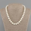 Majorca Pearl Necklace, Smooth Ball 10mm, 45cm length with clasp