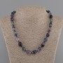 Fluorite Necklace Bean 14×10mm, 45cm length with clasp