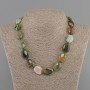 Agate Necklace Oval 20x15mm±, length 45cm± with clasp