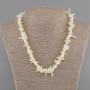 Coral Beads needle-cut 6-18×1-4mm+-, length 45cm+- with clasp
