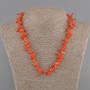 Coral Chip Necklace Needle 5-13×1-3, 5mm+-, length 45cm+- with clasp
