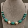 Majaorka Turquoise Necklace, 46 cm length+