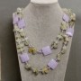 Pendant Prénit Agate, length 70cm+