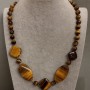 Tiger's Eye Beads Necklace 48 cm